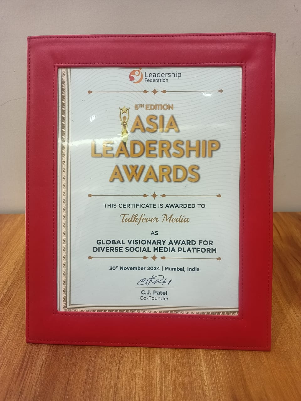 Asia Leadership Award